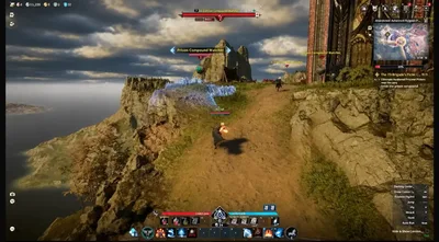 Aion-2-Player-ESP mit Corner-Boxen, Fraktionslabels, Healthbars und Distanz